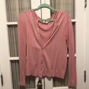 Ann Taylor Loft Pink Cardigan